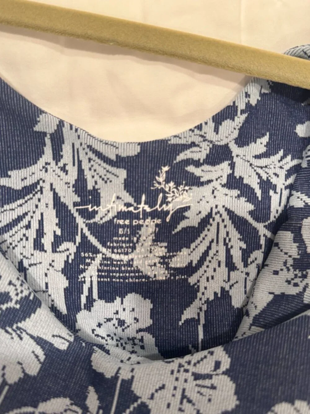 Free People floral bodysuit